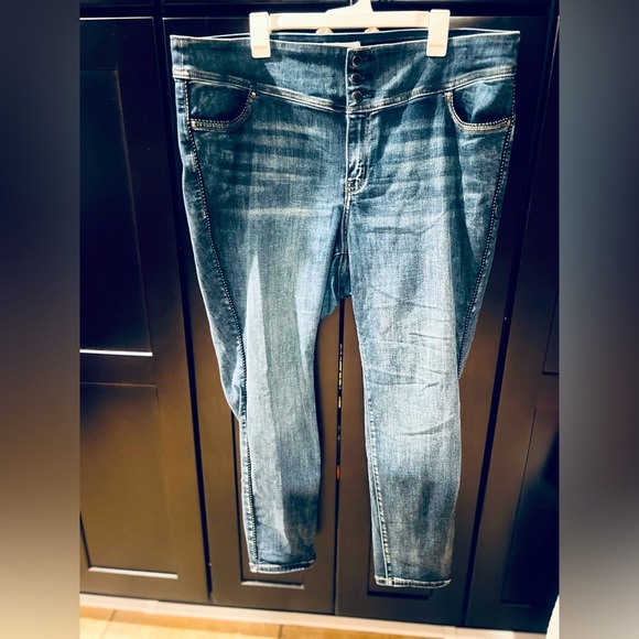 LANE BRYANT FLEX MAGIC WAISTBAND
HIGH-RISE JEGGING blue size 22 - Picture 1 of 12